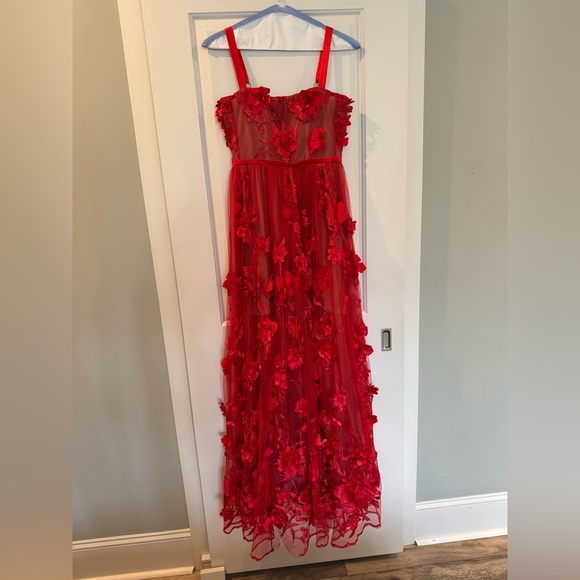 fitted lace wedding dress Bedouin Red Multi Mini Dress main image 0